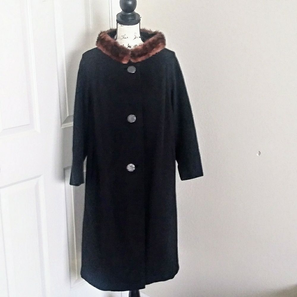 Vtg Mink and Wool Long